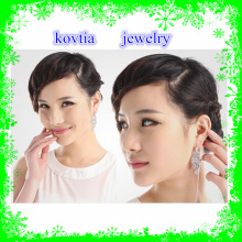 2015 fashion popular Queen's Drop Stone CZ Dangle Earring